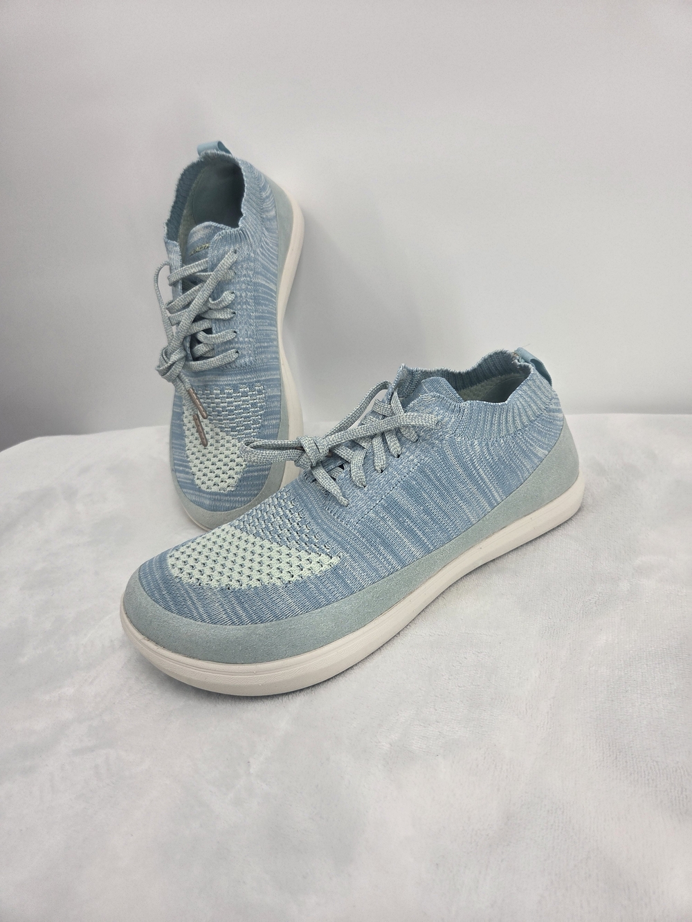 Altra Vali Women’s 8.5 Blue Knit Zero Drop FootShape Walking Sneakers